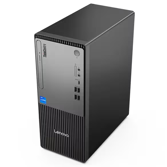 Lenovo ThinkCentre neo 50t Gen 5 Tower Desktop (Intel Core i7 13700, 8GB RAM, 512GB SSD, DVD, Black)
