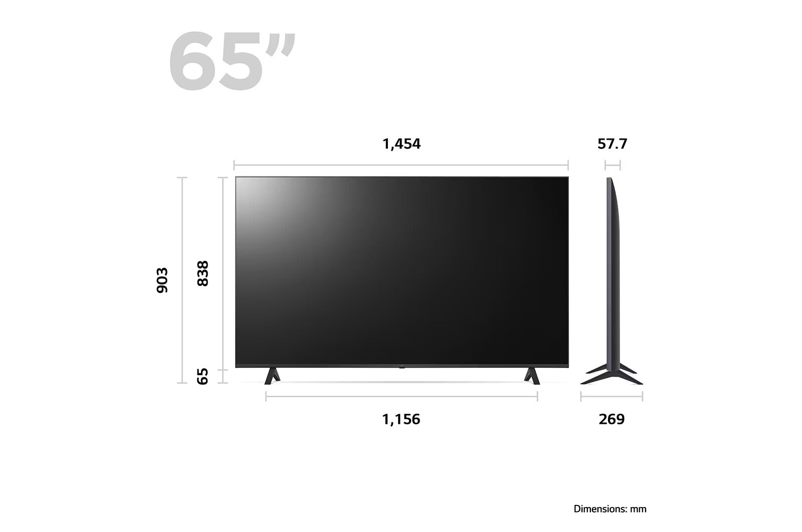 LG UR78 65 inch 4K Smart UHD TV