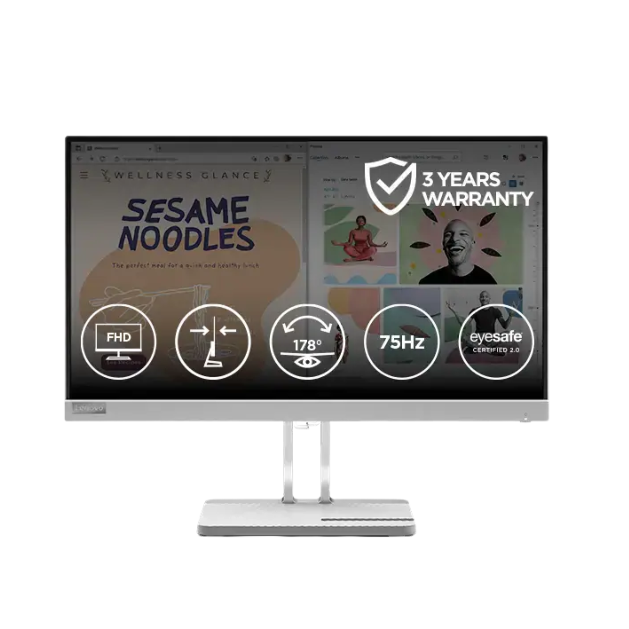 Lenovo L22e-40 21.45" FHD Monitor (Cloud Grey)