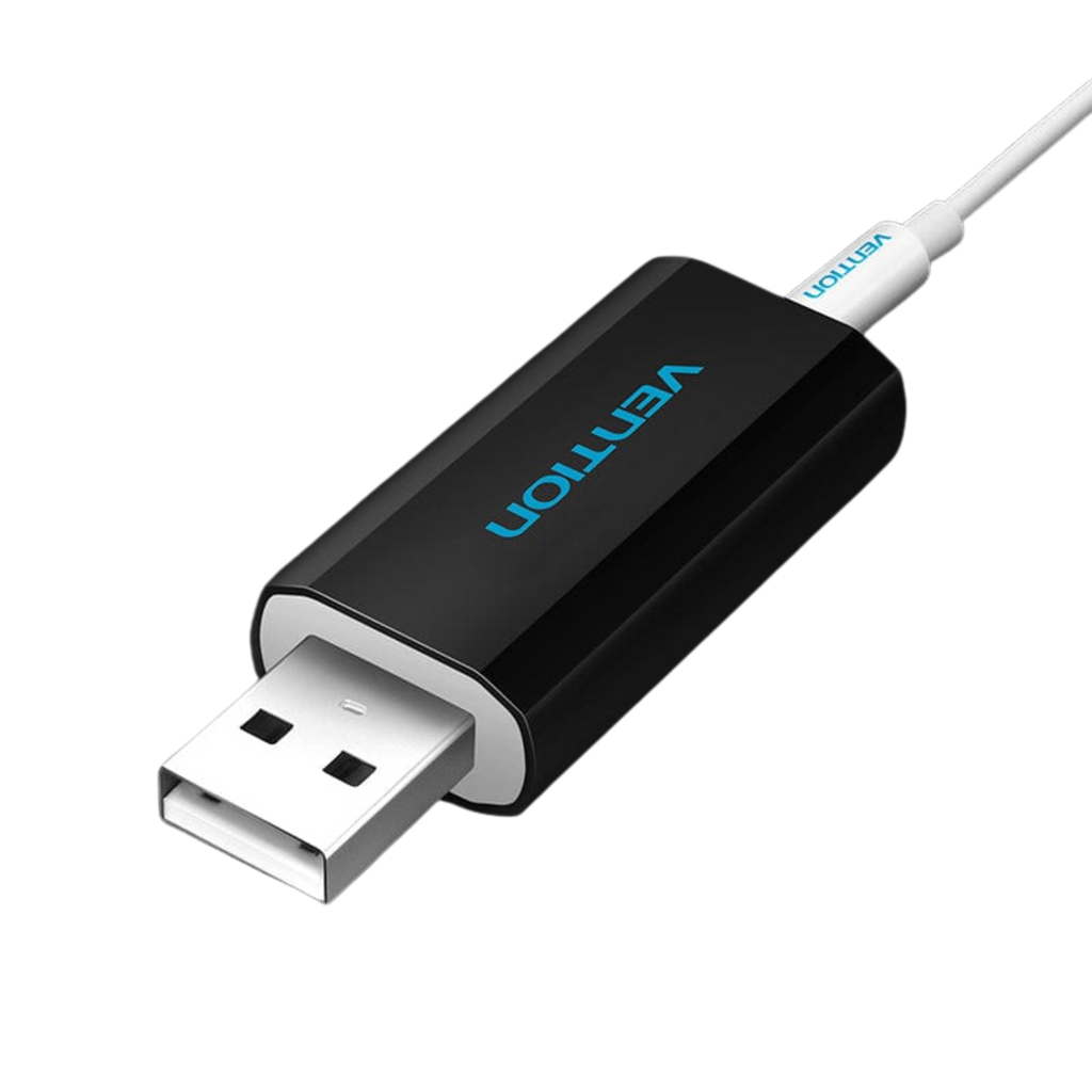 Vention USB External Sound Card Black Metal Type (CTIA)