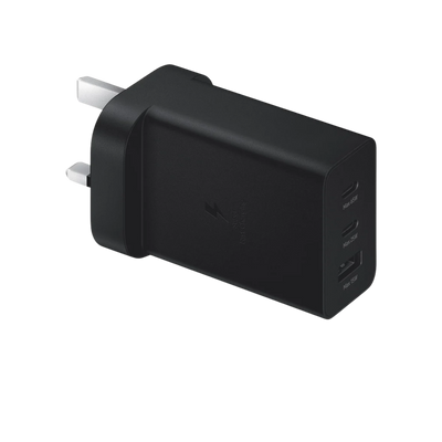 65W 3 in 1 Black Power Adapter Charger Plug