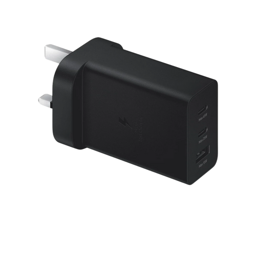 65W 3 in 1 Black Power Adapter Charger Plug