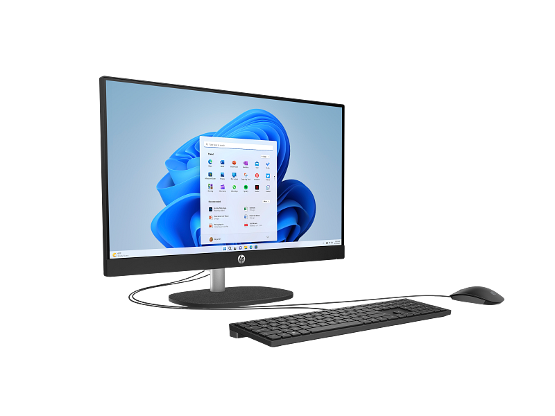 HP All-in-One 24 Desktop (Core i7, 16GB RAM, 512GB SSD, 23.5", Black)