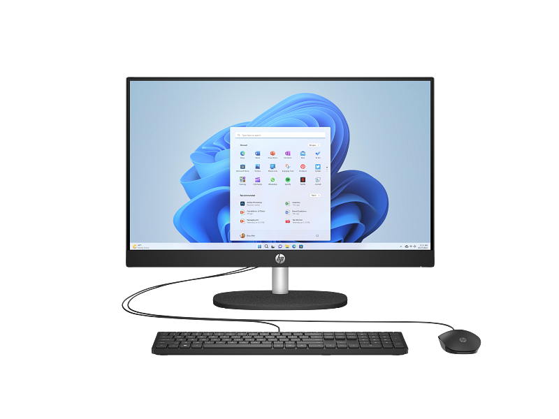 HP All-in-One 24 Desktop (Core i7, 16GB RAM, 512GB SSD, 23.5", Black)