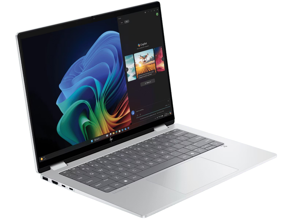 HP Envy x360 2-in-1 Laptop (Intel Core 5 120U, 8GB RAM, 512GB SSD, 14" FHD Touch, Natural Silver)