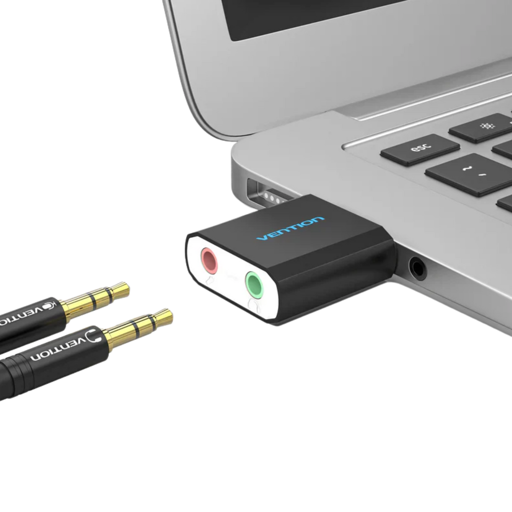 Vention USB External Sound Card Black Metal Type