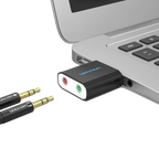 Vention USB External Sound Card Black Metal Type