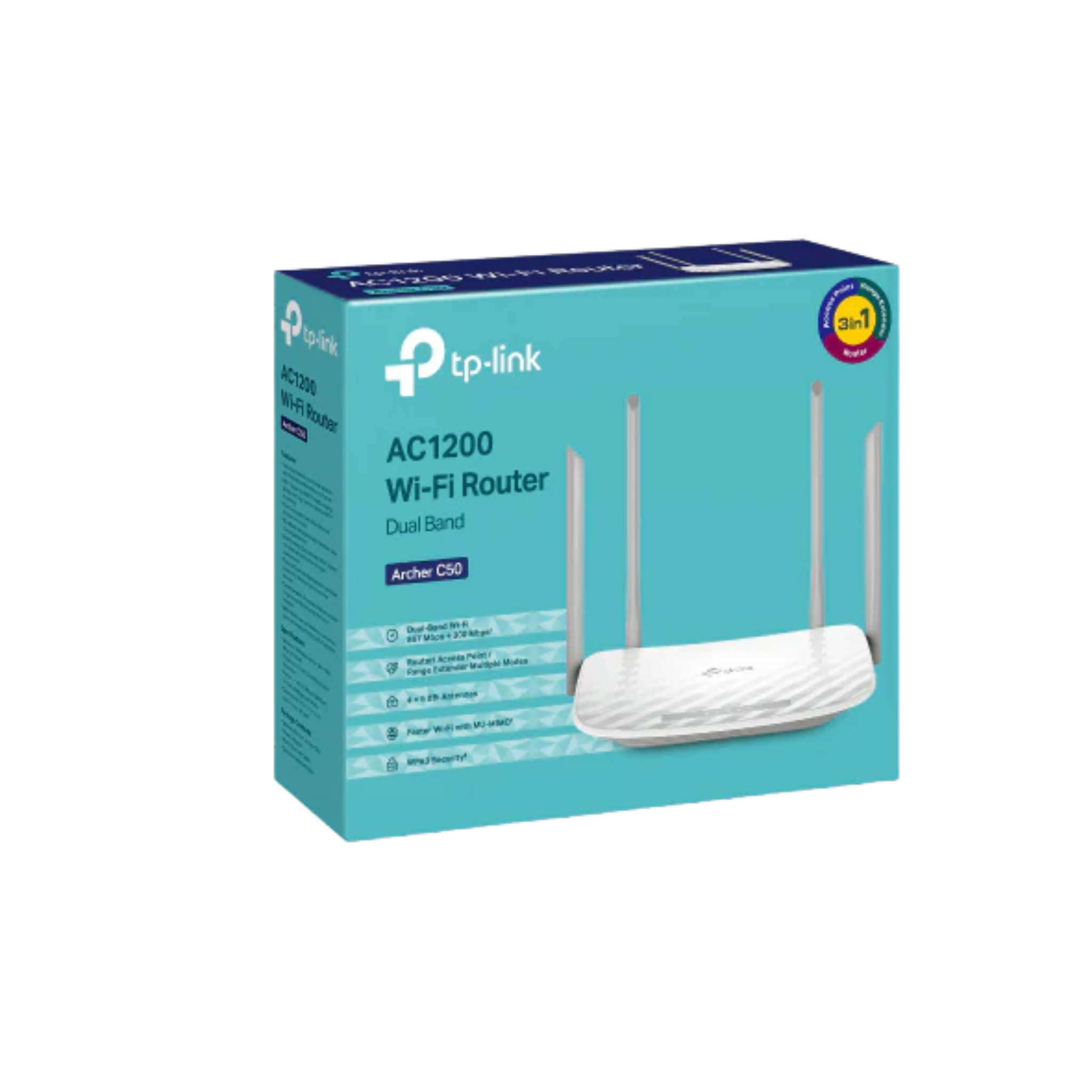 TP-Link Archer C50 AC1200 Dual-Band Wi-Fi Router