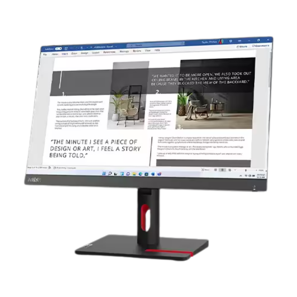 Lenovo ThinkVision S22i-30 21.5" FHD Monitor, Raven Black Color