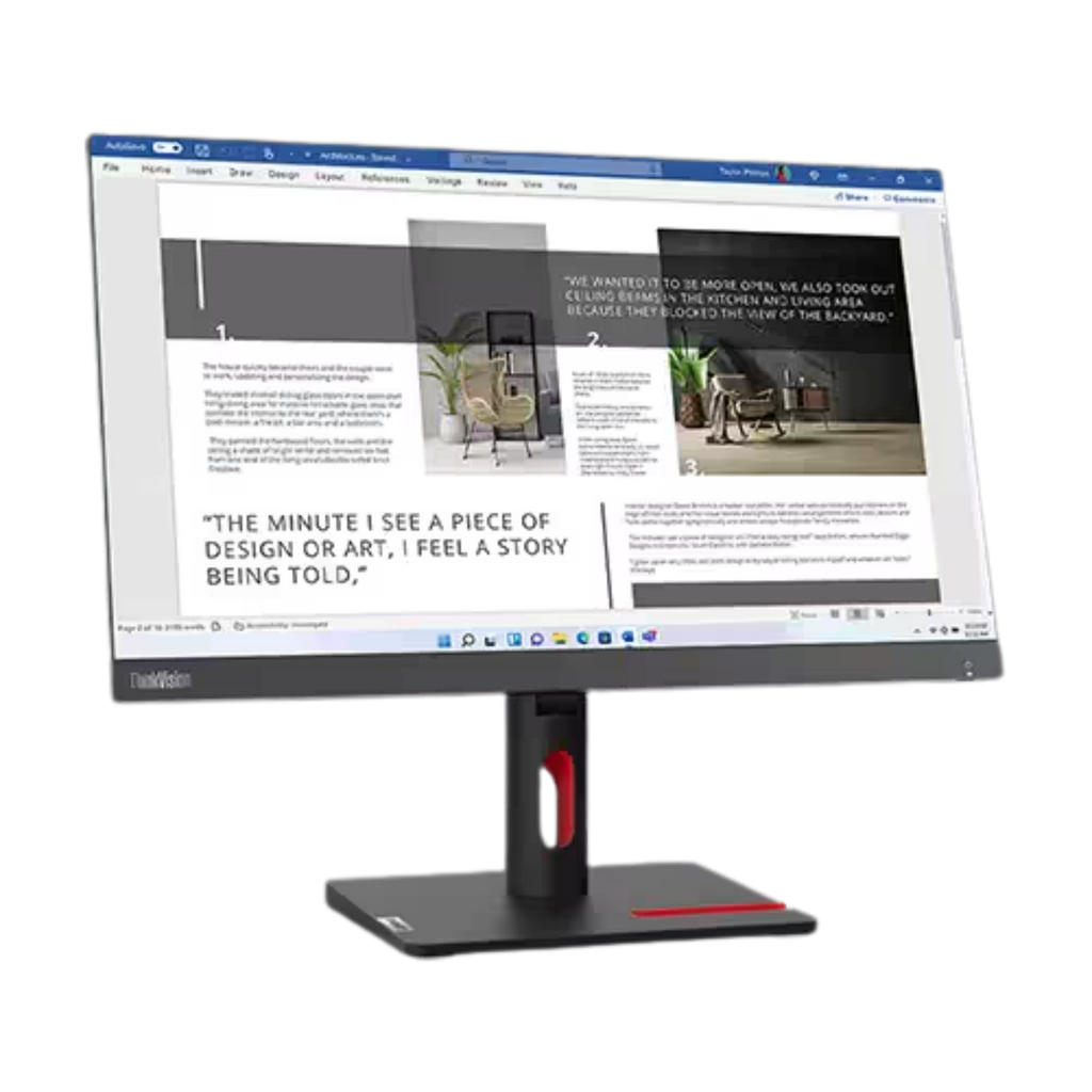 Lenovo ThinkVision S22i-30 21.5" FHD Monitor, Raven Black Color