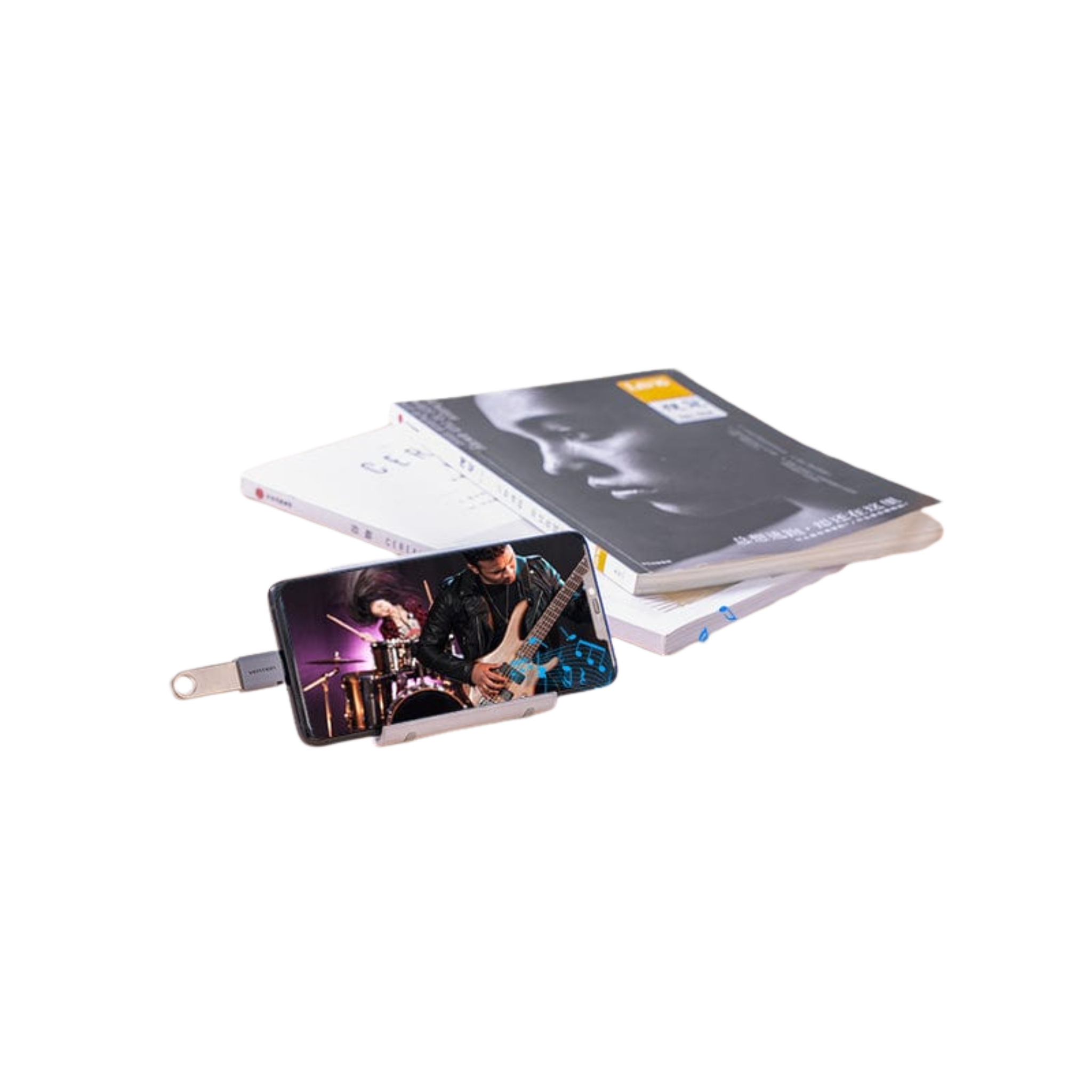 Vention USB-C Male to USB 3.0 Female OTG Adapter Gray Aluminum Alloy Type