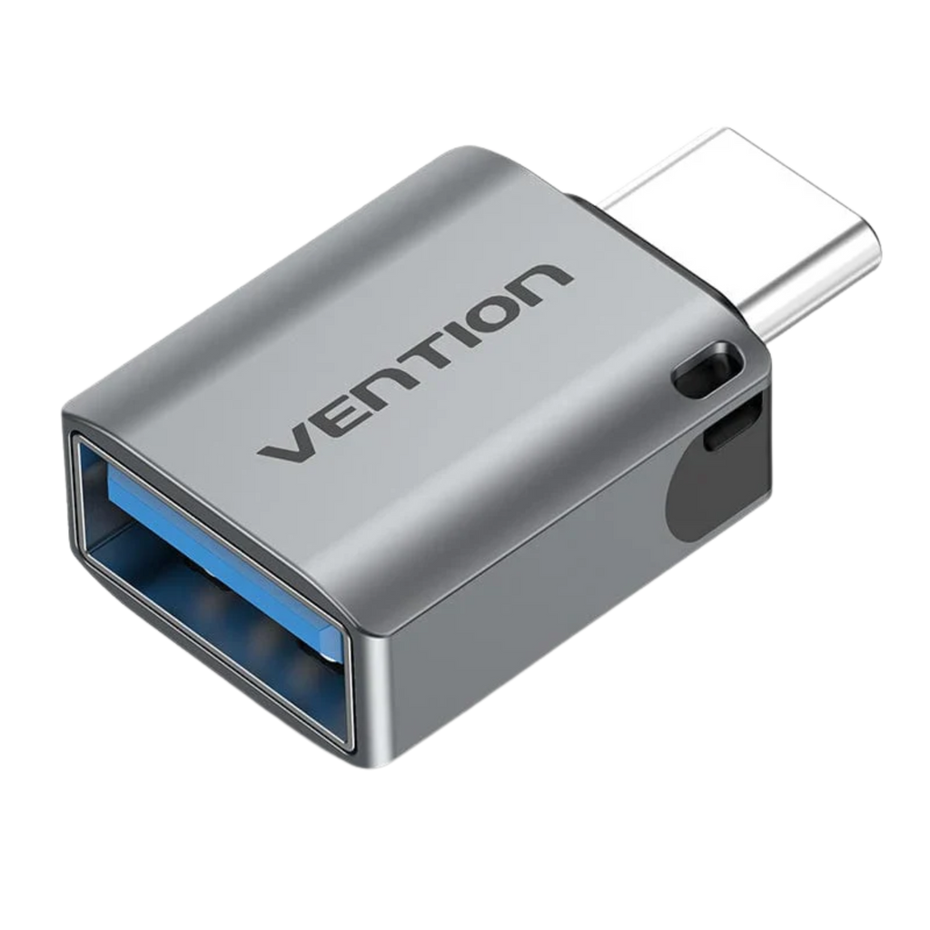 Vention USB-C Male to USB 3.0 Female OTG Adapter Gray Aluminum Alloy Type