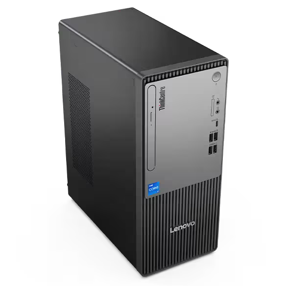 Lenovo ThinkCentre neo 50t Gen 5 Tower Desktop (Intel Core i7 13700, 8GB RAM, 512GB SSD, DVD, Black)