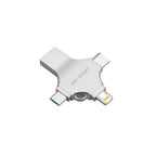 Green Lion 4-in-1 USB Flash Drive 256GB - Silver
