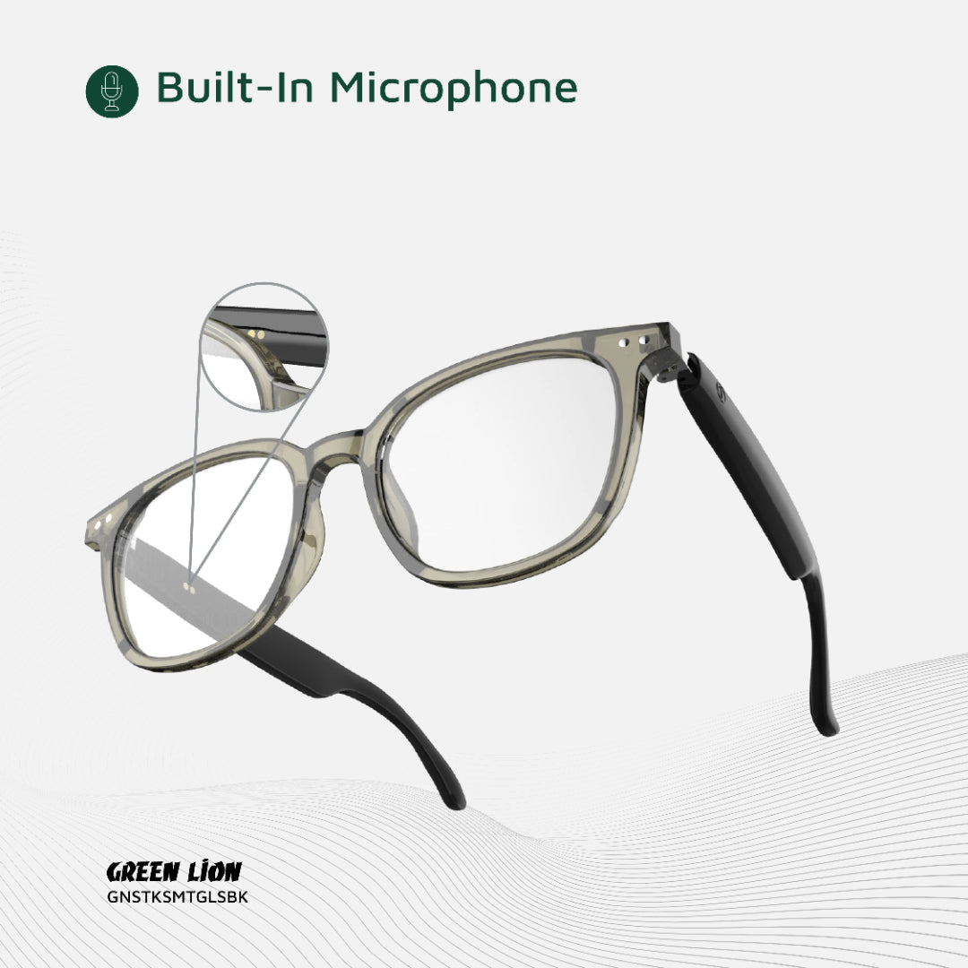 Green Lion Stockholm Smart Glasses - Black