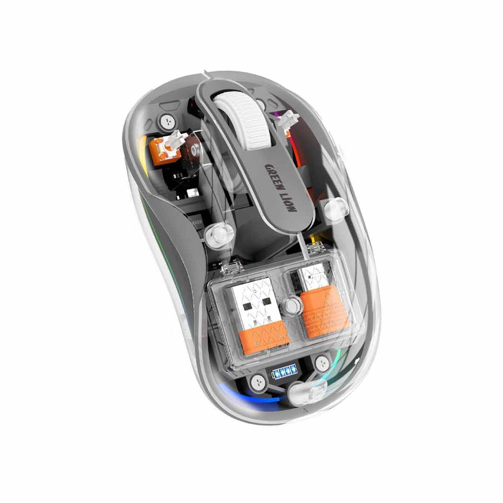 Green Lion Turtle Mouse - Gray