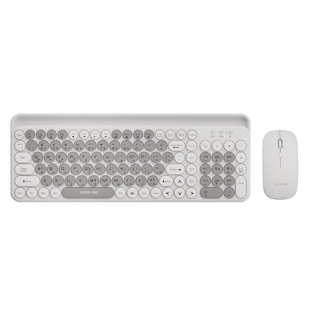 Green Lion Wireless Duo Mouse + Keyboard - Grey