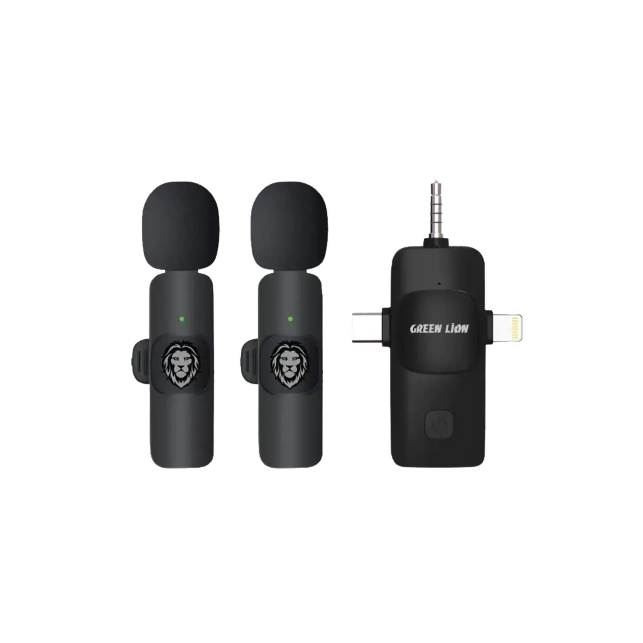 Green Lion 3 IN 1 Microphone Type-C / Lightning / Aux
