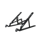 Green Lion Foldable Laptop Stand 7 Tilts - Black