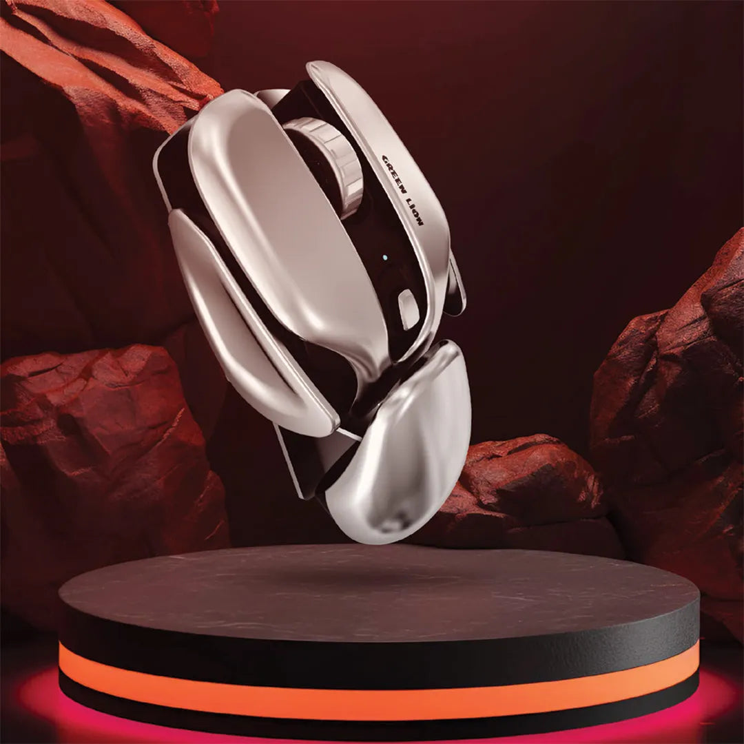 Green Lion G266 Beetles Metal Mouse - Grey