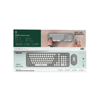 Green Lion GKM-300 Wireless Keyboard + Mouse - Grey
