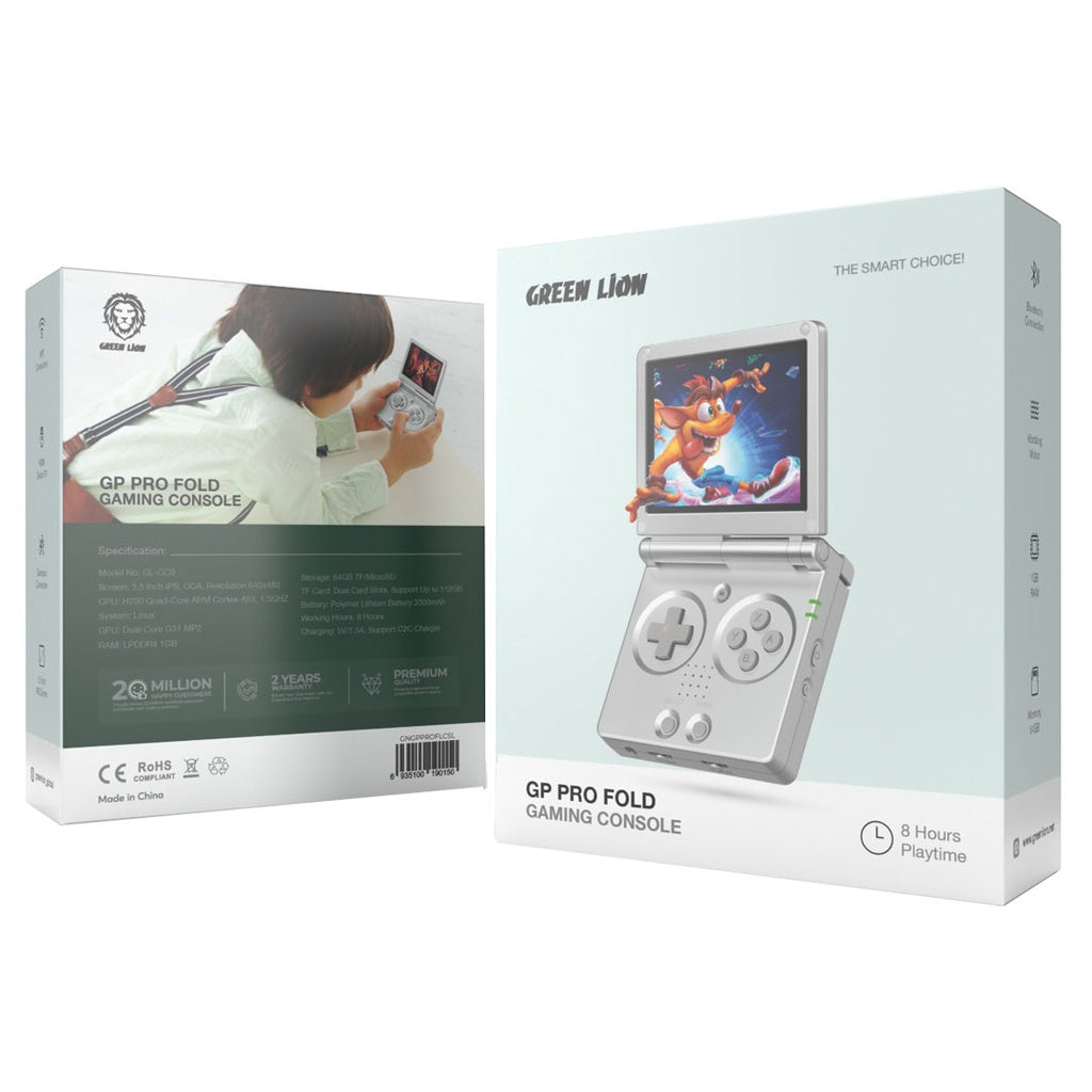 Green Lion GP Pro Fold Gaming Console - Silver