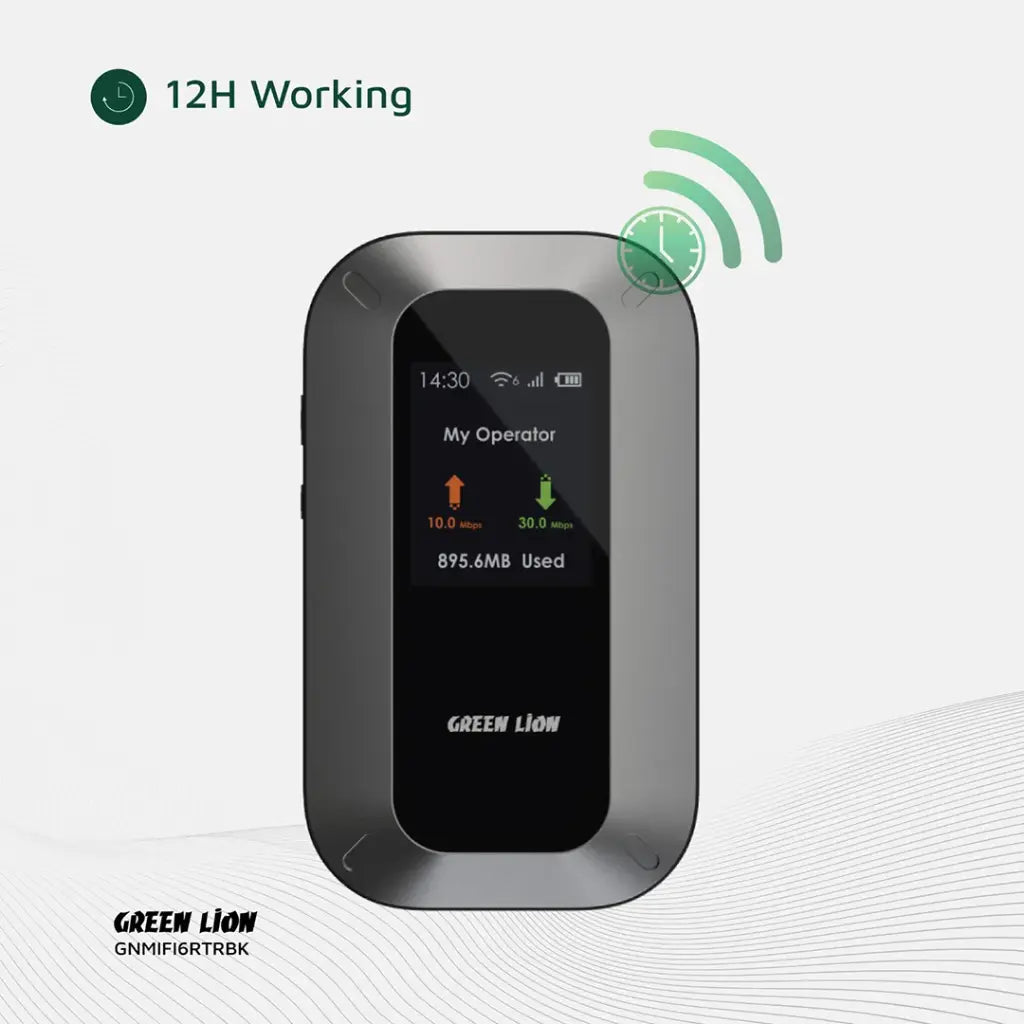 Green Lion Portable Mifi Router - Black