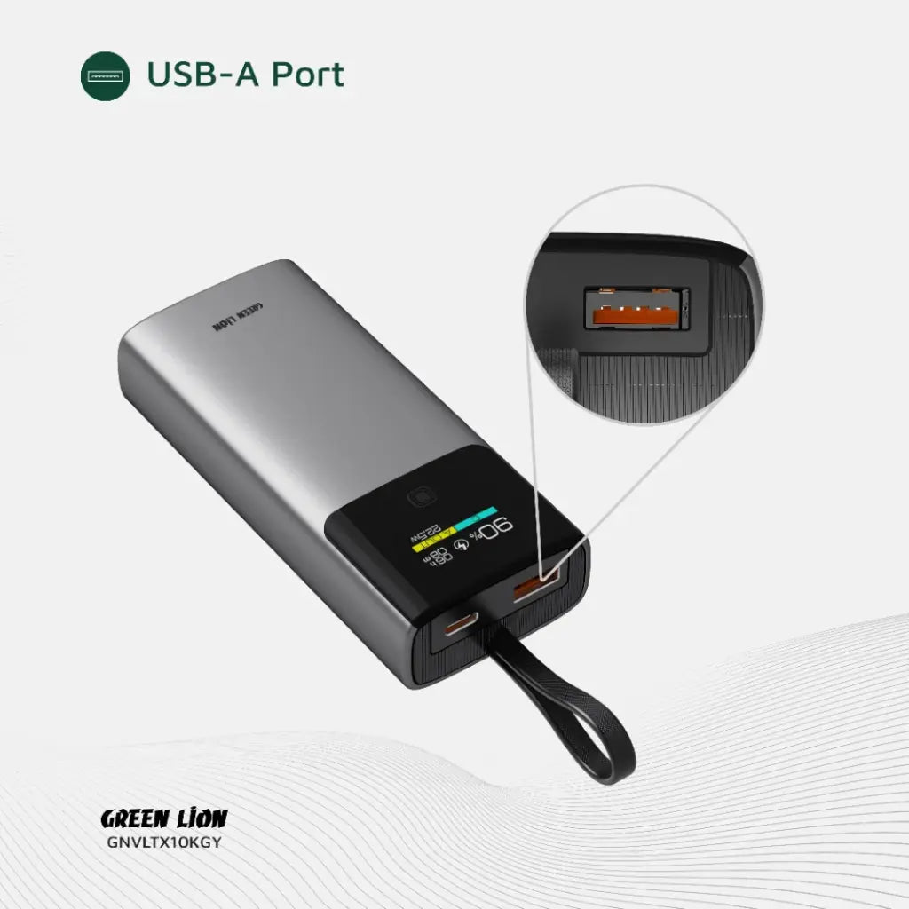Green Lion Voltix 10000mAh Powerbank PD20W - Grey