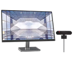 Lenovo L32p-30 31.5" 4K UHD Monitor + Webcam Bundle (Speakers, Raven Black)