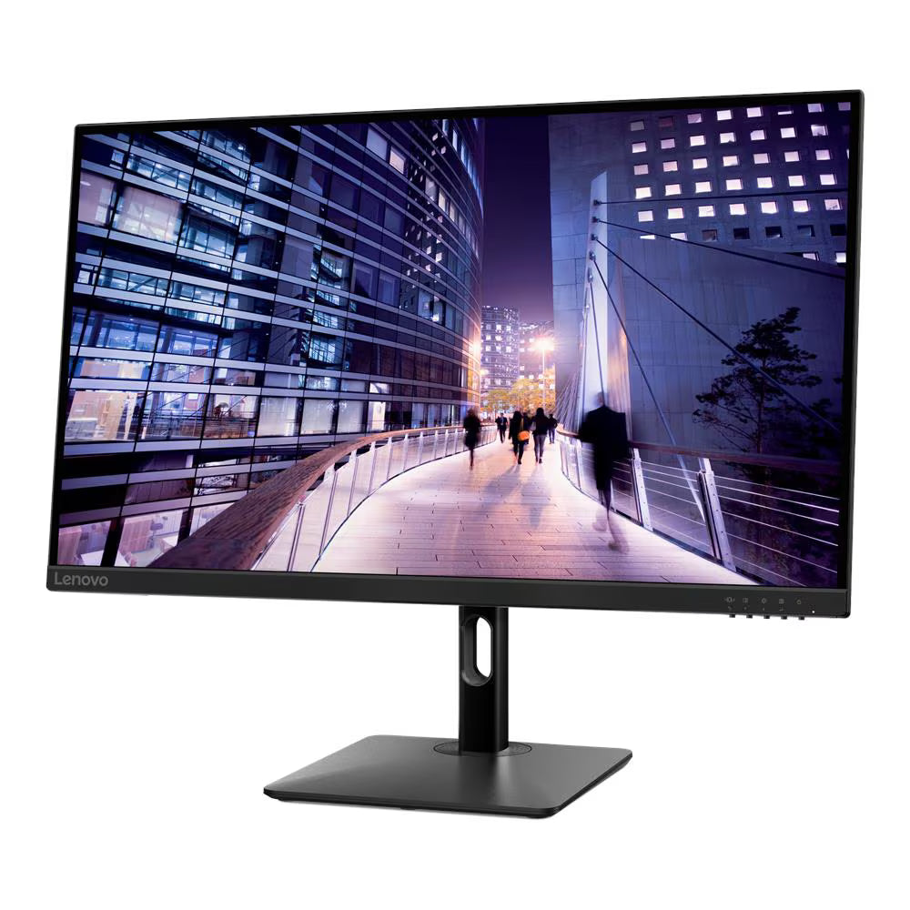 Lenovo N27p 27" 4K UHD Monitor (Speakers, Adjustable, Raven Black)