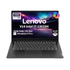 Lenovo V14 G4 IRU Laptop (Intel Core i7 13620H, 8GB RAM, 512GB SSD, 14" FHD, Business Black)