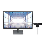 Lenovo L32p-30 31.5" 4K UHD Monitor + Webcam Bundle (Speakers, Raven Black)