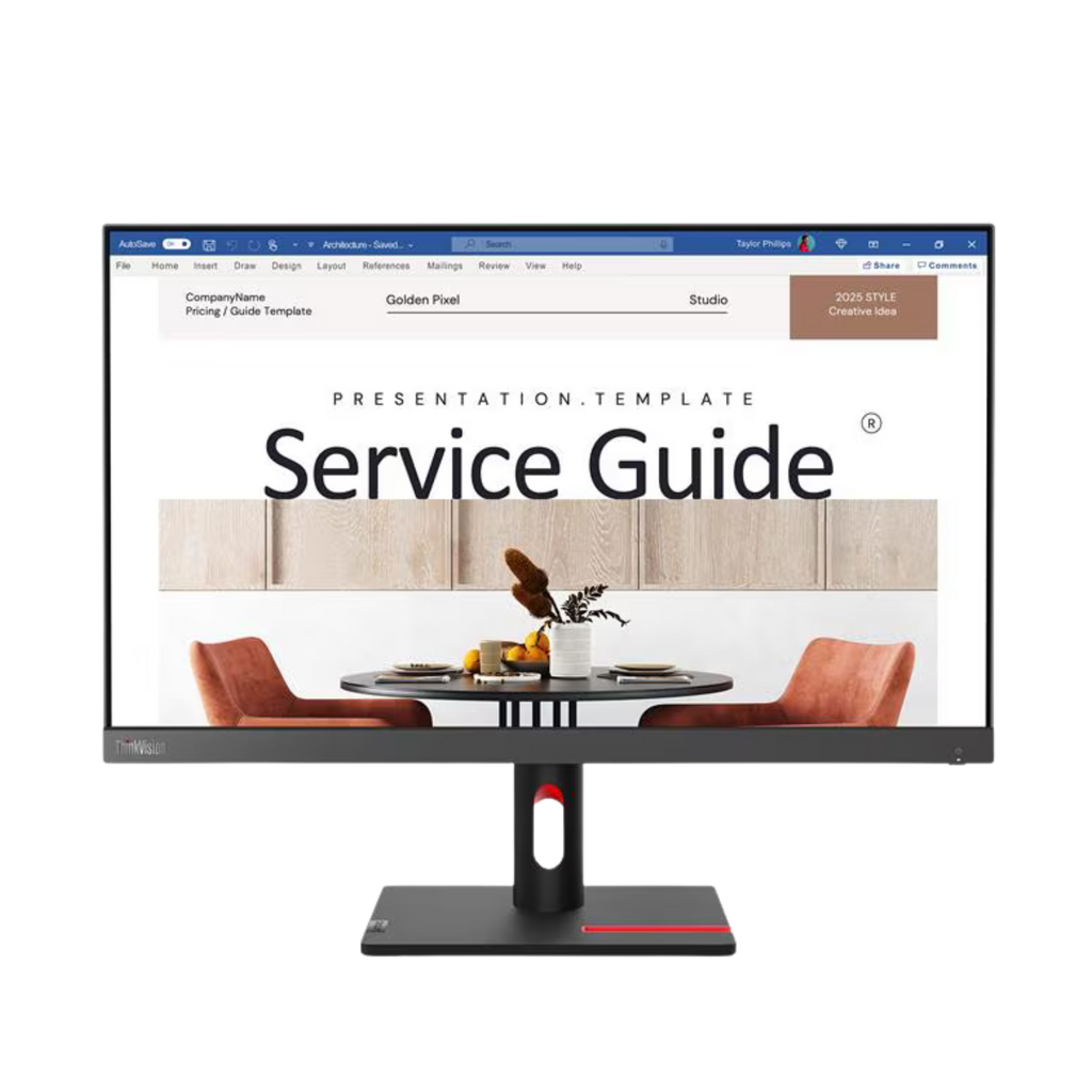 Lenovo ThinkVision S24i-30 23.8" FHD Monitor (Raven Black)