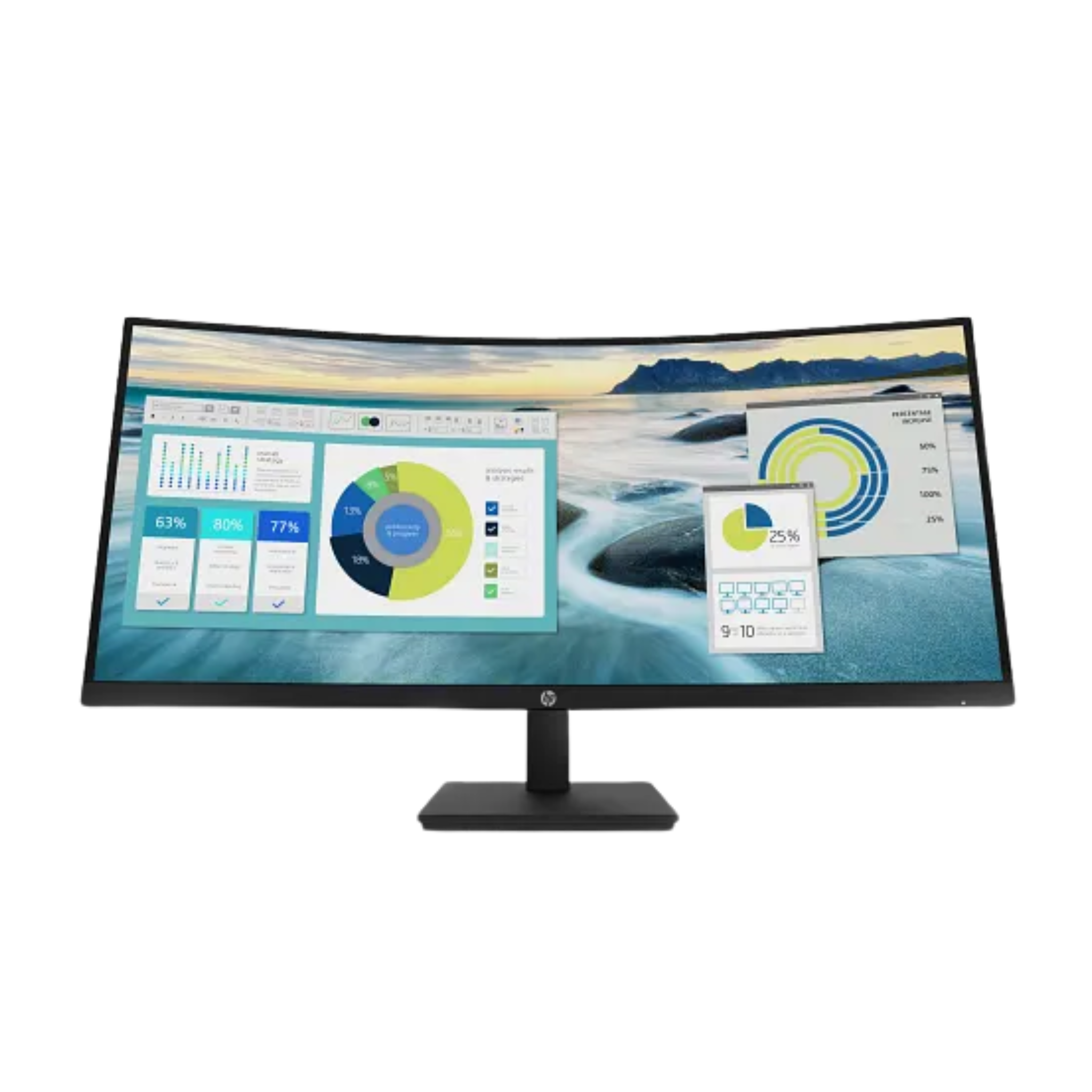 HP P34hc G4 WQHD USB-C Curved Monitor