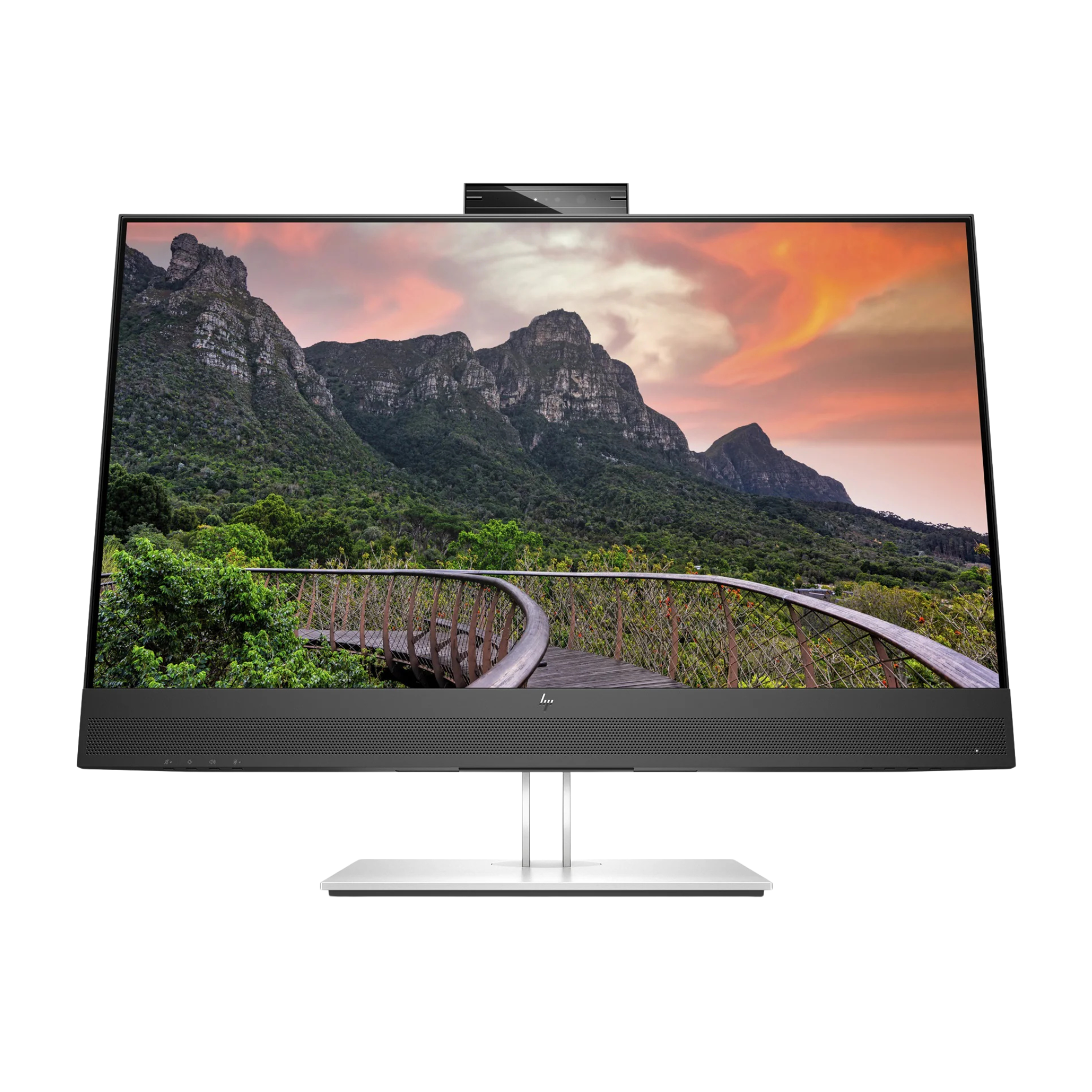 HP E27m G4 27" QHD USB-C Conferencing Monitor (Integrated Webcam, Speakers, Black)