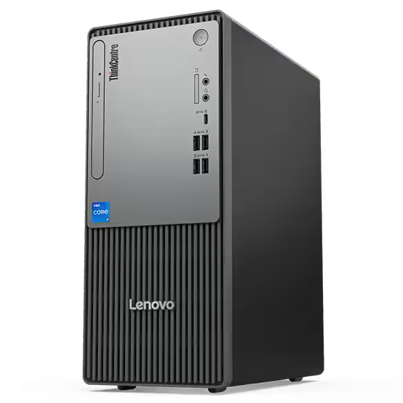 Lenovo ThinkCentre neo 50t Gen 4 Tower Desktop (Intel Core i5 12400, 8GB RAM, 512GB SSD, DVD, Black)
