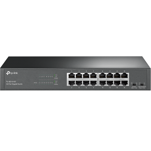TP-Link 16-Port Gigabit Switch (TL-SG1016D)