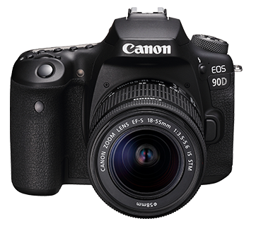 CANON ESO 90D WITH 18-55MM LENS