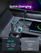 UGREEN BLUETOOTH FM TRANSMITTER CAR CHARGER