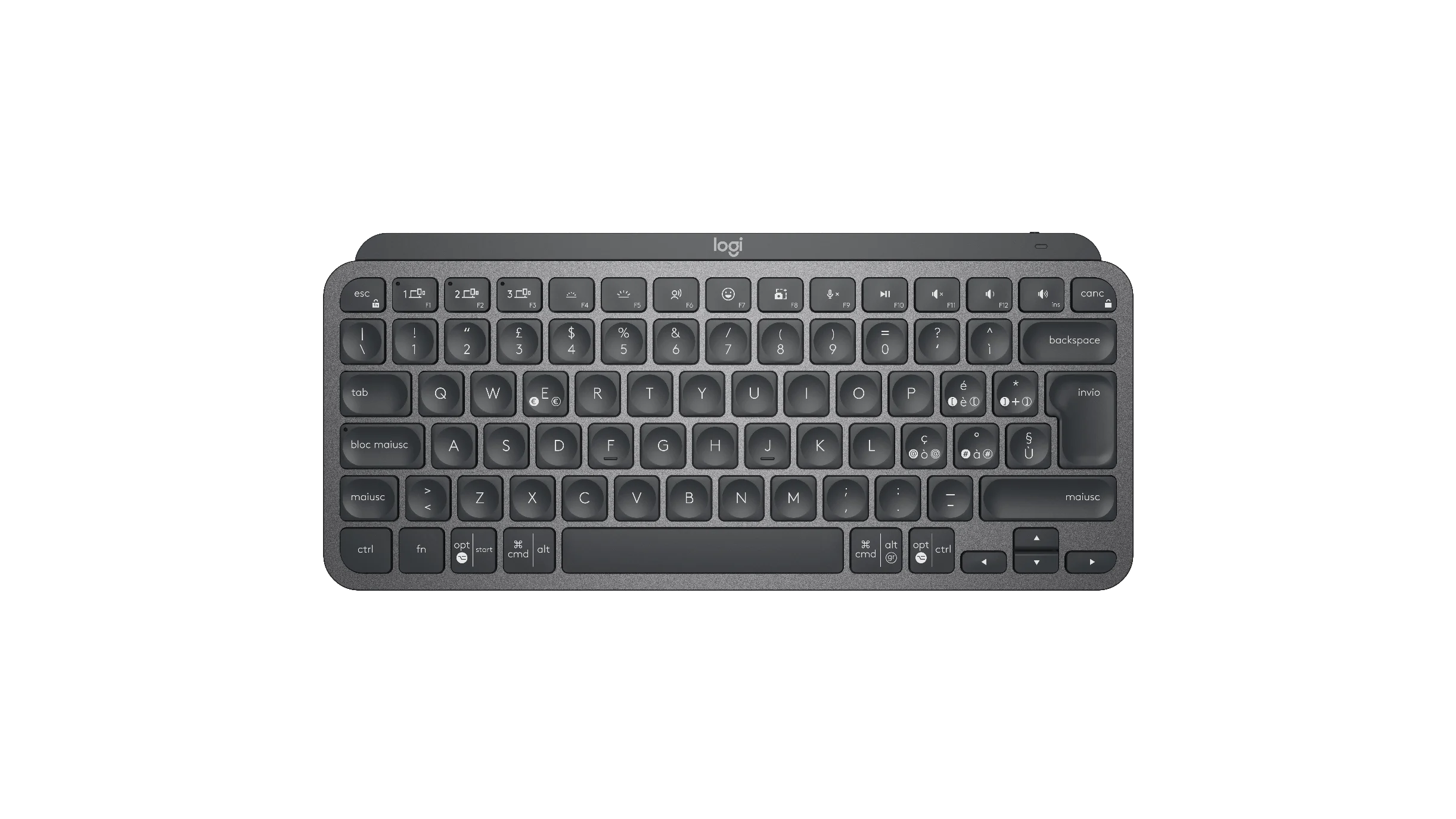 Logitech MX Keys Mini Pale Grey Wireless Minimalist Keyboard