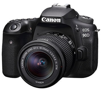 CANON ESO 90D WITH 18-55MM LENS
