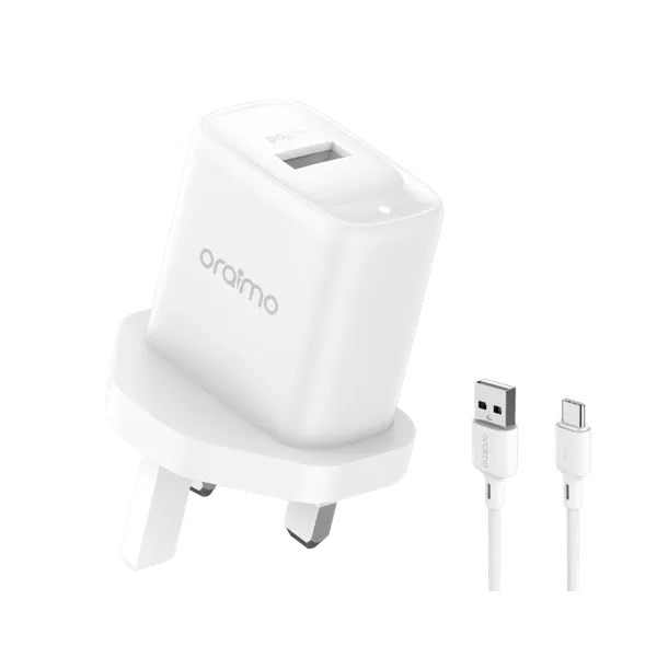 oraimo compact 2A fast charger firefly 3 type c u66s+c53