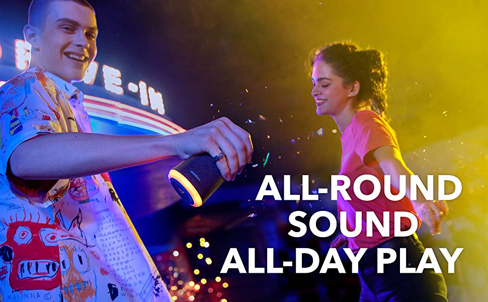 Soundcore Flare Mini 10W Bluetooth Speaker – 360° Sound & LED Light Show