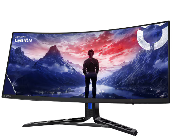Lenovo Legion R34w-30 34" WQHD Ultrawide Curved Gaming Monitor (180Hz, Raven Black)